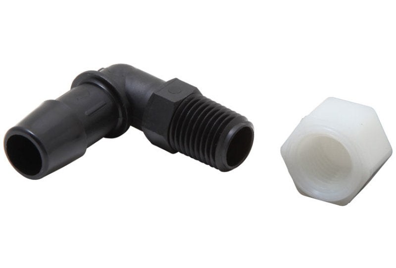 Load image into Gallery viewer, K&amp;N Air Filter Vent Kit - White - 90 Degree Plastic 0.50in Flange 1.75in H 1.75in L
