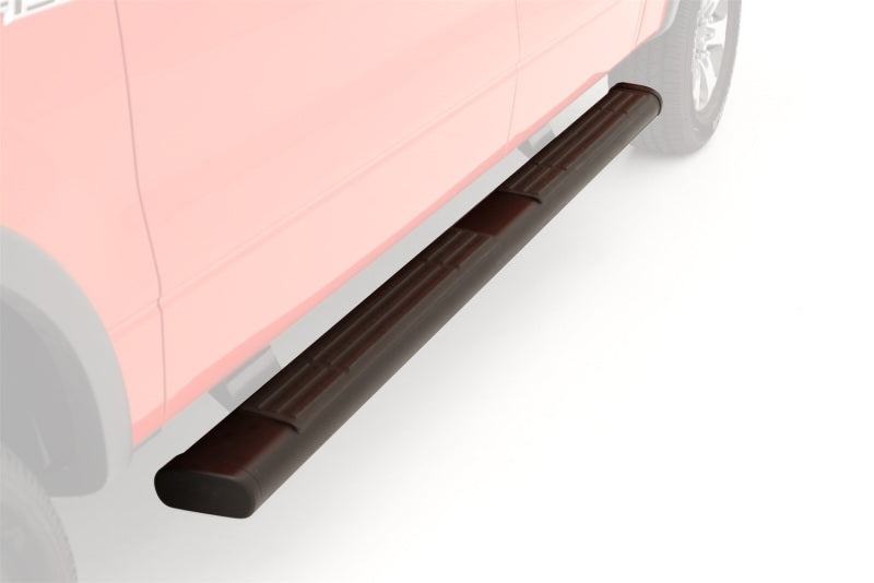 Load image into Gallery viewer, Lund 14-17 Chevy Silverado 1500 Ext. Cab 6in. Oval Straight Black Nerf Bars - Black
