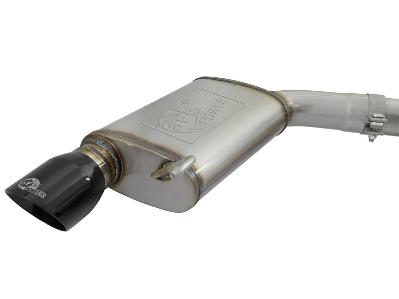 Load image into Gallery viewer, aFe MACHForce XP 3in 304 SS Cat-Back Exhausts w/ Black Tips 15-17 Ford Mustang GT V8-5.0L/V6-3.7L
