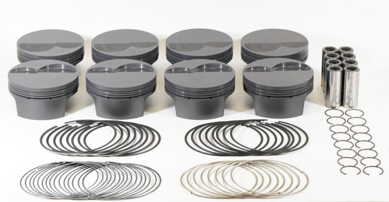 Load image into Gallery viewer, Mahle MS Piston Set SBF 333ci 4.040in Bore 3.25in Stroke 5.4in Rod .927 Pin -6cc 10.0 CR Set of 8
