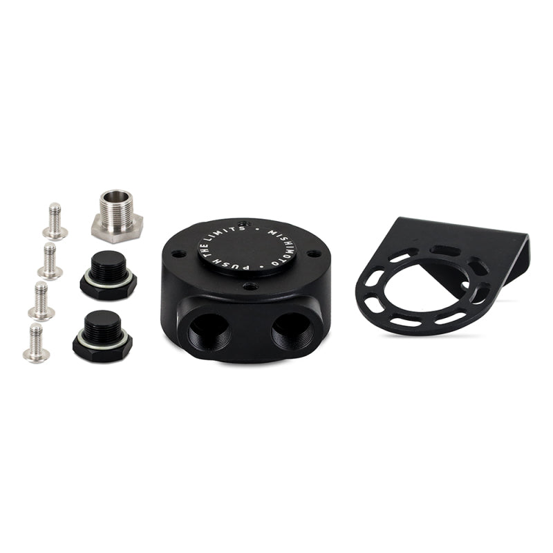 Load image into Gallery viewer, Mishimoto M22 x 1.5 - Remote Oil Filter Mount - Black
