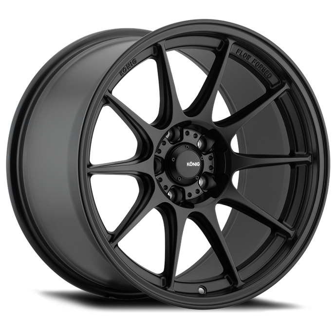 Konig Dekagram 18x8.5 5x108 ET43 Semi-Matte Black