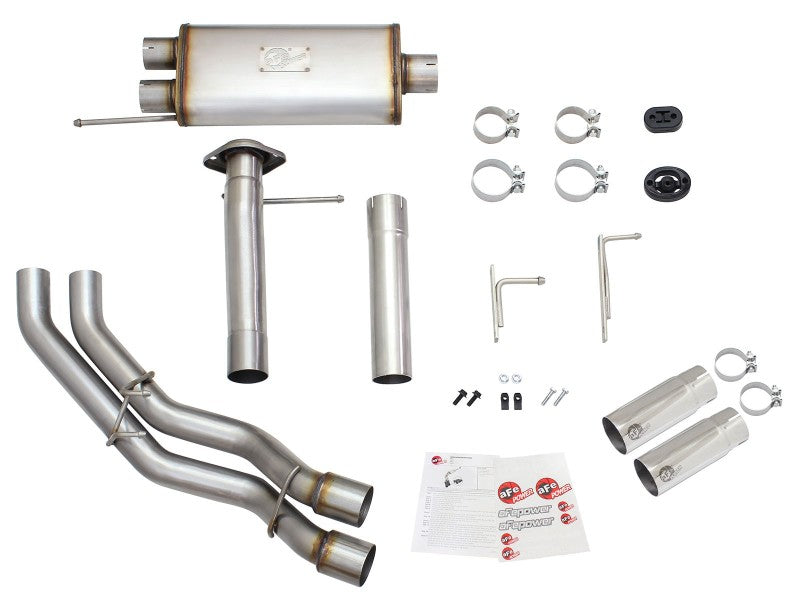 Load image into Gallery viewer, aFe Rebel Exhausts 3in SS Cat-Back 09-14 Ford F-150 4.6/5.0/5.4L w/ Polished Tips
