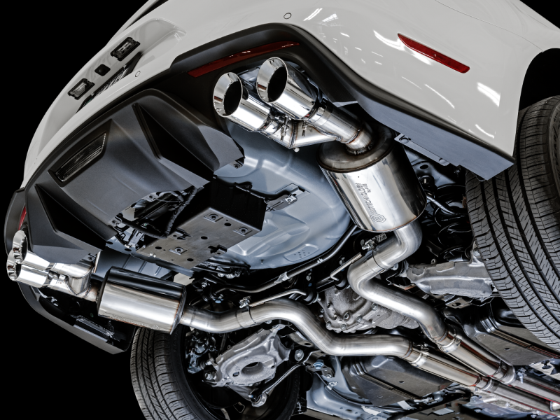 Load image into Gallery viewer, AWE Tuning 2018+ Ford Mustang GT (S550) Cat-Back Exhaust - Touring Edition (Quad Chrome Silver Tips)
