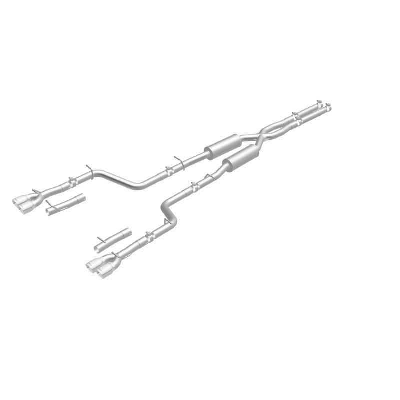 Load image into Gallery viewer, MagnaFlow Cat-Back, SS, 2.5in, Quad Split Rear 3.5in Tip 2015 Dodge Challenger 3.6L V6
