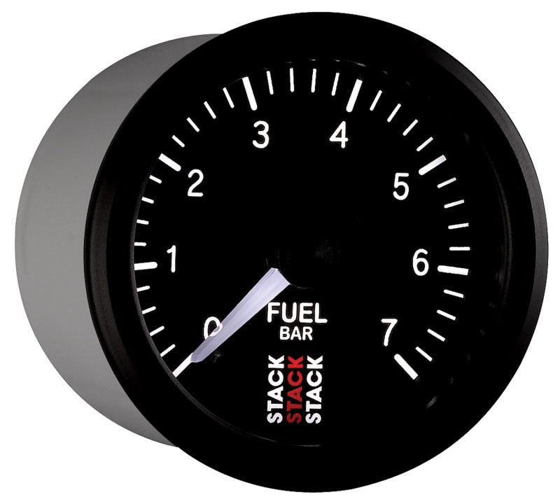 Load image into Gallery viewer, Autometer Stack 52mm 0-7 Bar M10 Male Pro Stepper Motor Fuel Pressure Gauge - Black
