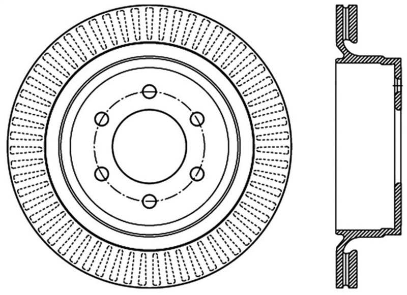 Load image into Gallery viewer, StopTech 12-19 Ford F-150 (w/Manual Parking Brake) Slotted Sport Brake Rotor
