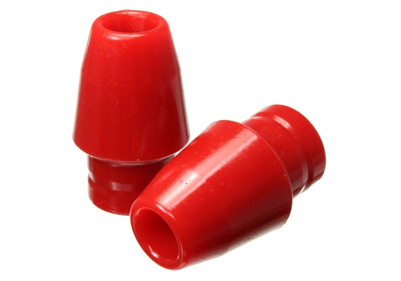 Load image into Gallery viewer, Energy Suspension 07-18 Jeep Wrangler JK Front Red Bump Stop - Extended Height 1 3/4in
