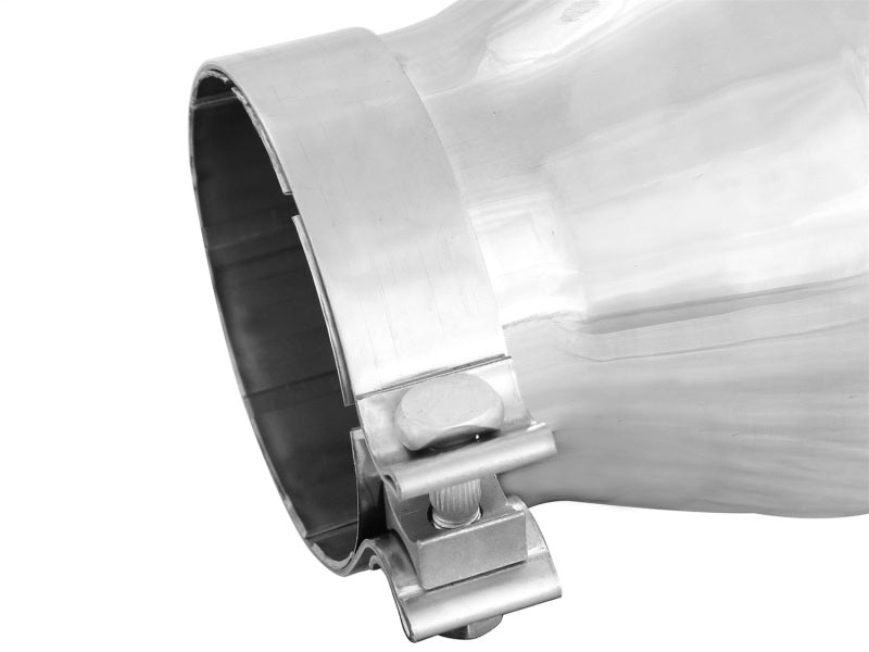 Load image into Gallery viewer, aFe Diesel Exhaust Tip Bolt On Polished 4in Inlet x 6in Outlet x 12in Length
