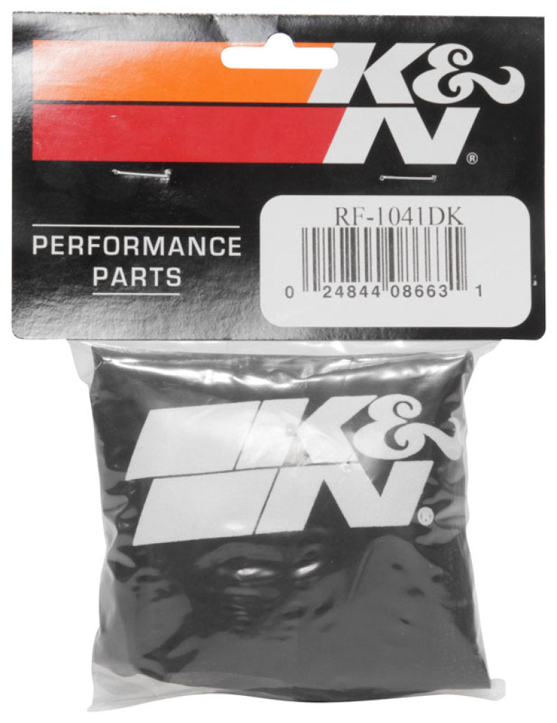 Load image into Gallery viewer, K&amp;N Black Drycharger Round Tapered Custom Air Filter Wrap
