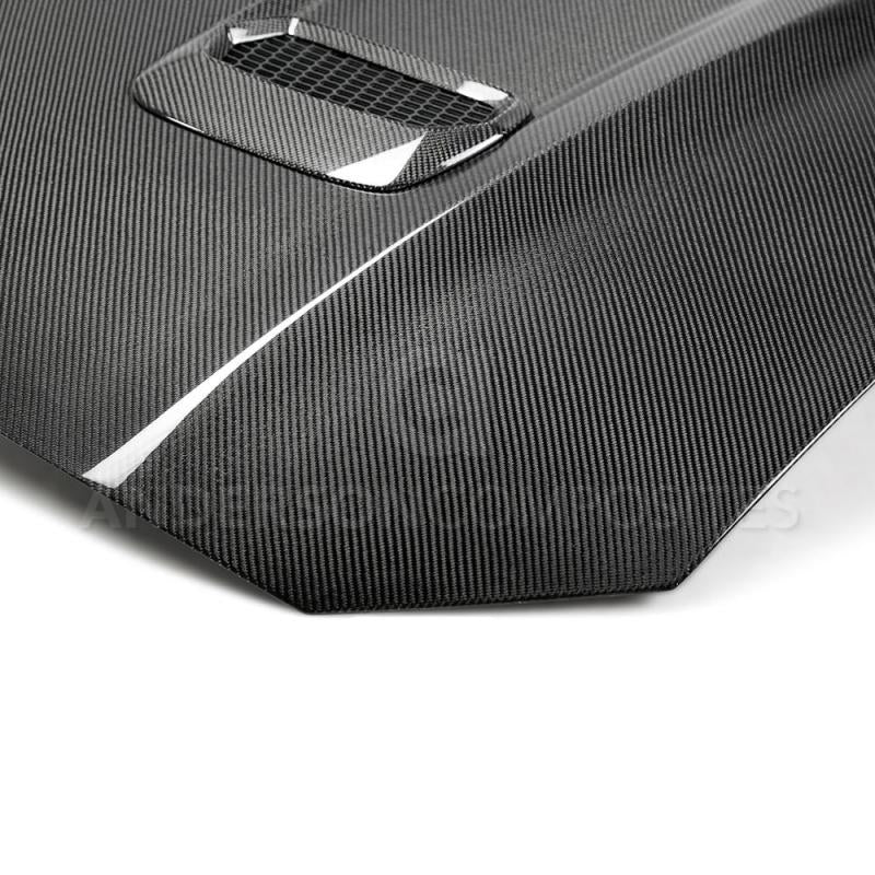 Load image into Gallery viewer, Anderson Composites 18-20 Ford Mustang Double Sided Type-OE Carbon Fiber Hood
