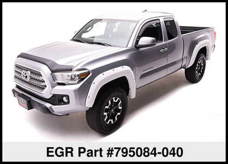 Load image into Gallery viewer, EGR 16+ Toyota Tacoma w/Mudflap Bolt-On Look Color Match Fender Flares - Set - Super White
