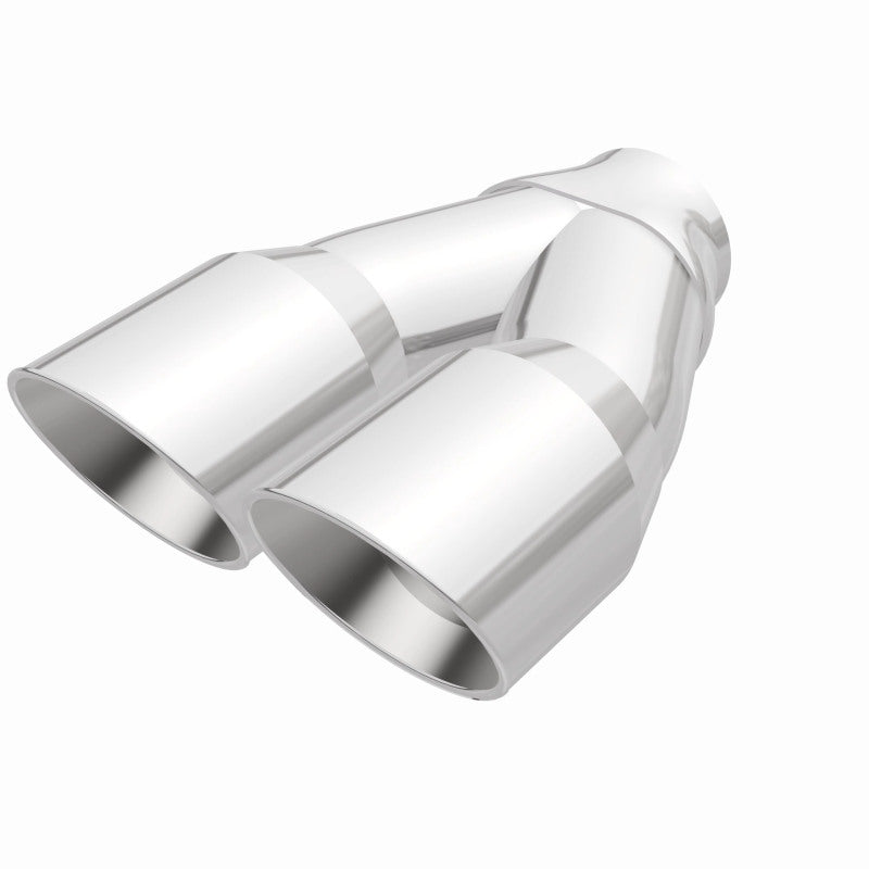 Load image into Gallery viewer, MagnaFlow Double Wall 3in Dual Round Polished Tip 2.25in Inlet
