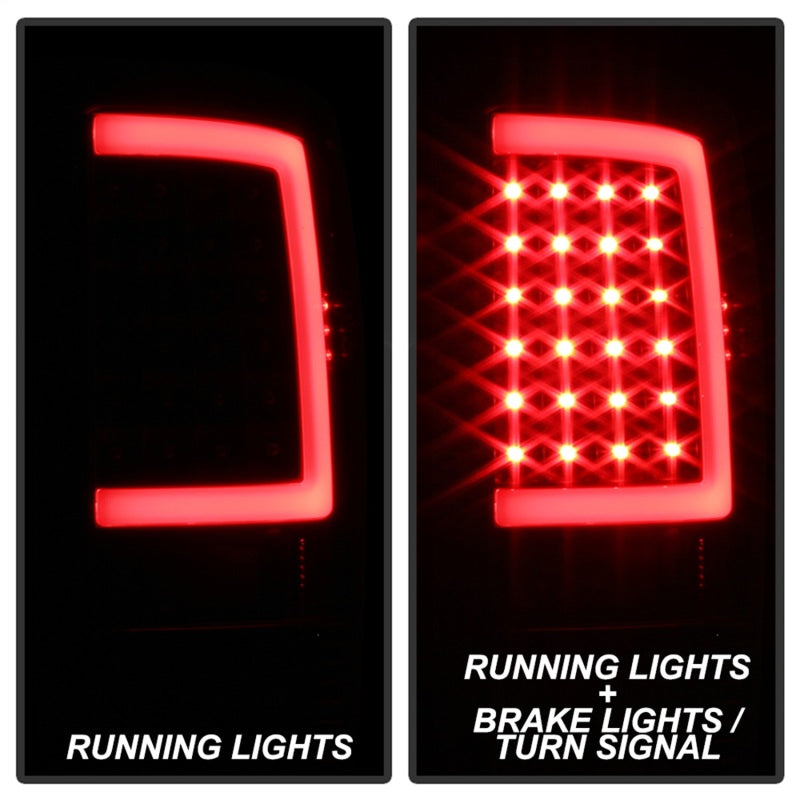 Load image into Gallery viewer, xTune 13-18 Dodge Ram 1500 LED Tail Lights - Black (ALT-ON-DRAM13V2-LBLED-BK)
