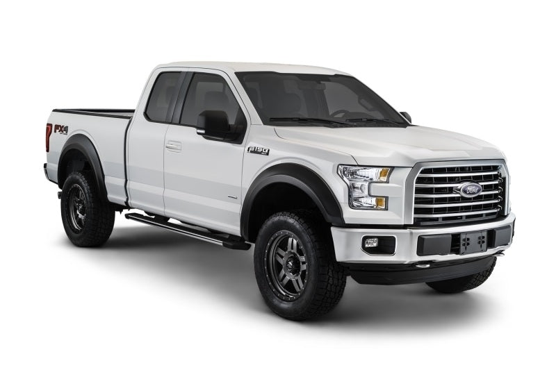 Load image into Gallery viewer, Bushwacker 15-17 Ford F-150 Styleside Extend-A-Fender Style Flares 4pc 67.1/78.9/97.6in Bed - Black
