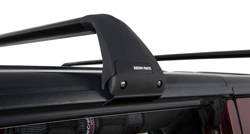 Load image into Gallery viewer, Rhino-Rack 07-22 Jeep Wrangler JK/JL 4 Door Hard Top Vortex SG 2 Bar Roof Rack - Black
