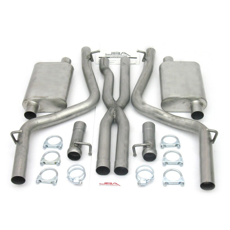 Load image into Gallery viewer, JBA 08-14 Dodge Challenger 5.7L 409SS Dual Rear Exit Cat-Back Exhaust
