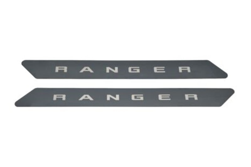 Load image into Gallery viewer, Putco 19-20 Ford Ranger SuperCab - w/ RANGER Etching (2pcs) Black Platinum Door Sills
