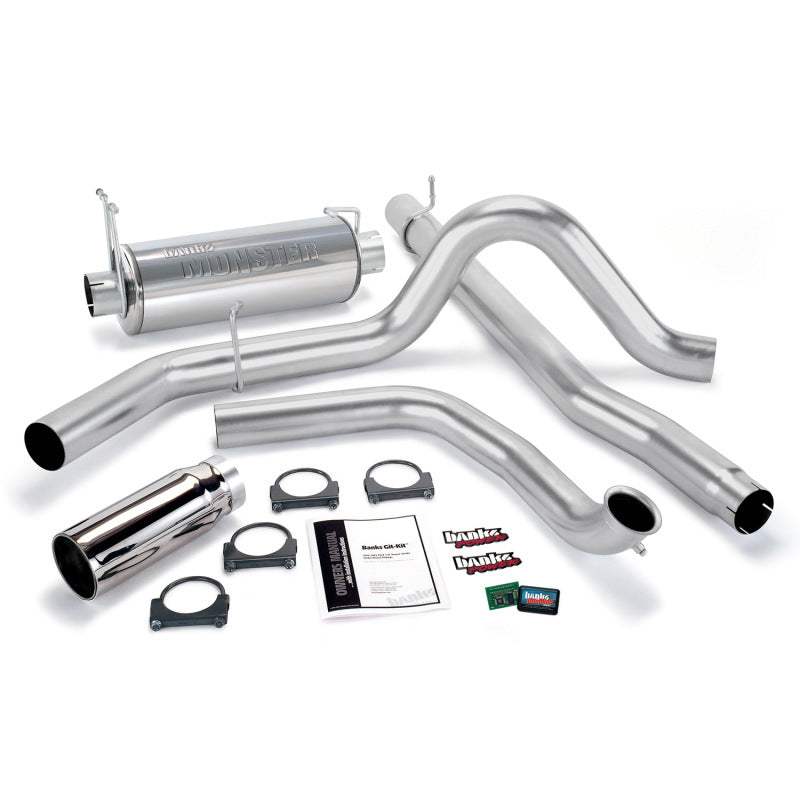 Load image into Gallery viewer, Banks Power 01-03 Ford 7.3L w/Cat Conv Git-Kit - SS Single Exhaust w/ Chrome Tip
