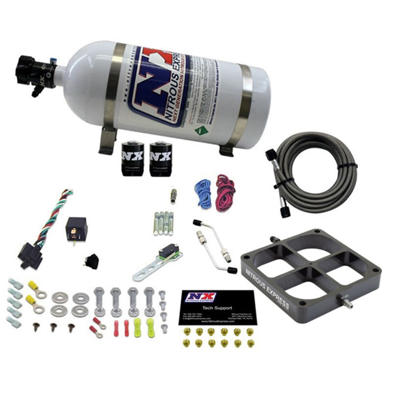Load image into Gallery viewer, Nitrous Express Single Entry Crossbar 8500 Based Throttle Body Nitrous Kit w/10lb Bottle
