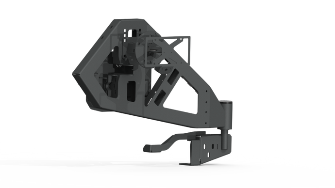 Road Armor 18-20 Jeep Wrangler JL Stealth Rear Tire Carrier Assembly - Tex Blk