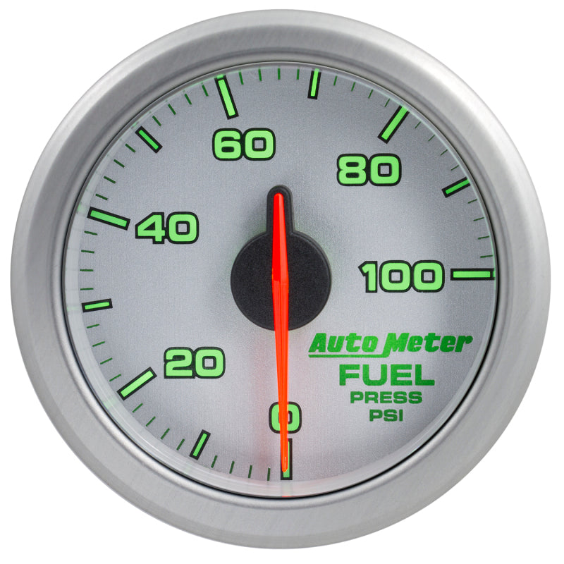 Load image into Gallery viewer, Autometer Airdrive 2-1/6in Fuel Pressure Gauge 0-100 PSI - Silver
