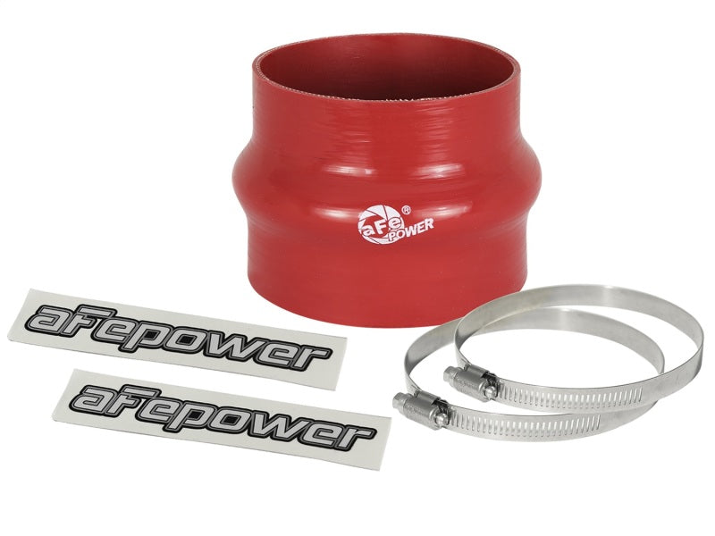 Load image into Gallery viewer, aFe Magnum FORCE CAI Univ. Silicone Coupling Kit (3.75in. ID to 3.5in. ID) Straight Reducer - Red
