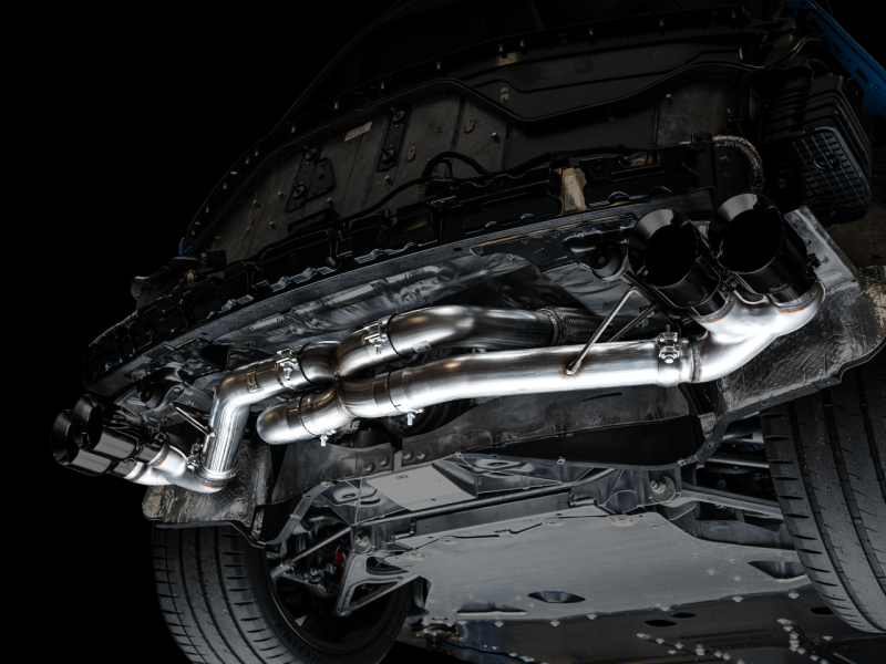 Load image into Gallery viewer, AWE Tuning 2020 Chevrolet Corvette (C8) Track Edition Exhaust - Quad Diamond Black Tips
