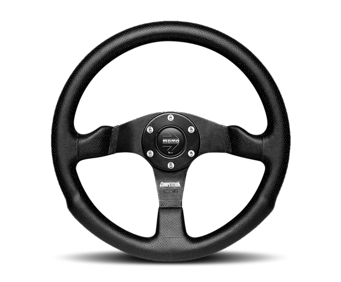 Momo Competition Steering Wheel 350 mm - Black AirLeather/Black Spokes