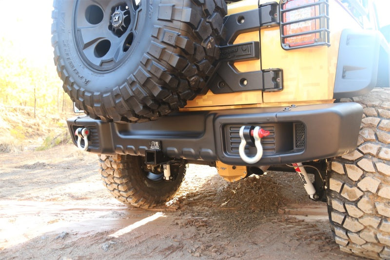 Load image into Gallery viewer, Rugged Ridge Spartacus Rear Bumper Black 07-18 Jeep Wrangler
