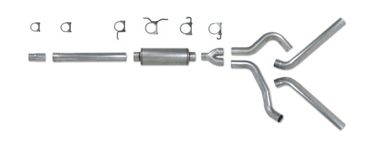 Diamond Eye KIT 4in Catback DUAL SS: 94-97 FORD 7.3L F250/F350 PWRSTROKE