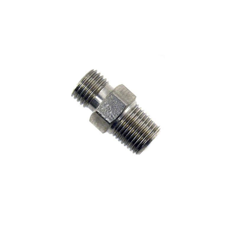Load image into Gallery viewer, Nitrous Express 3AN x 1/8 NPT Straight Fitting Modified to Hold Jet
