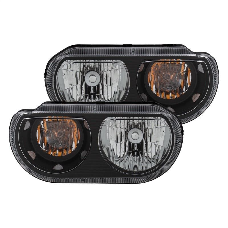 Load image into Gallery viewer, ANZO 2008-2014 Dodge Challenger Crystal Headlights Black
