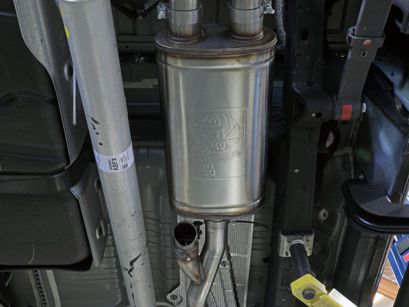 Load image into Gallery viewer, aFe Gemini XV 3in 304 SS Cat-Back Exhaust w/ Cutout 19-21 GM Silverado/Sierra 1500 V8- w/ Black Tips
