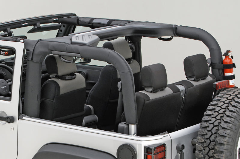 Load image into Gallery viewer, Rugged Ridge Roll Bar Cover Black Polyester 07-18 Jeep Wrangler JK
