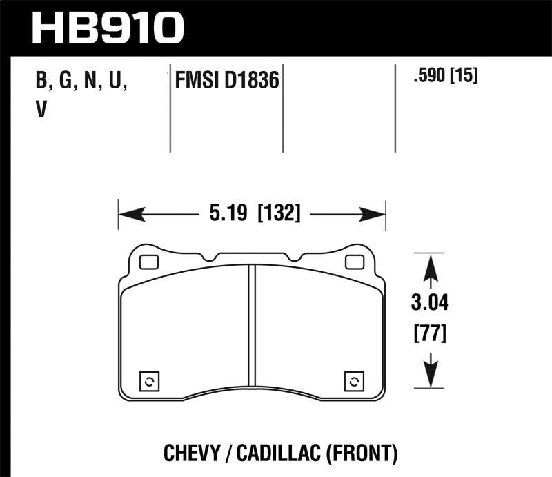 Load image into Gallery viewer, Hawk 15-16 Cadillac XTS / Chevrolet Corvette HP+ Front Brake Pads
