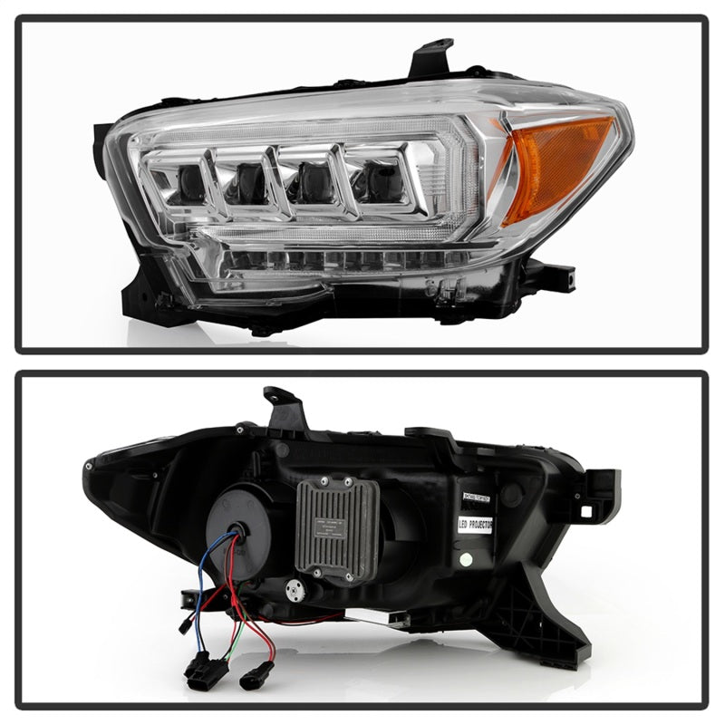 Load image into Gallery viewer, Spyder 16-20 Toyota Tacoma Halogen Model Only High-Power LED Headlights - Chrome PRO-YD-TT16HALAP-C
