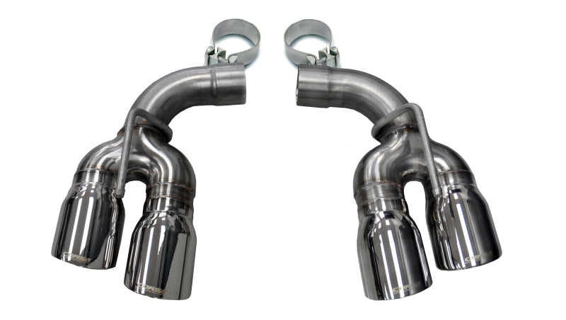 Load image into Gallery viewer, Corsa 2017-2024 Chevy Camaro SS 2.75in Inlet / 4in Outlet Polished Tip Kit (For Corsa Exhaust Only)
