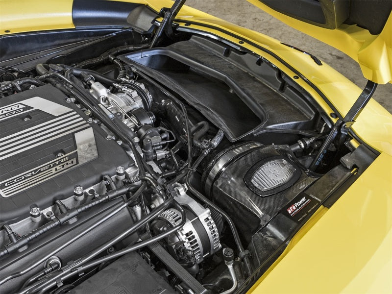 Load image into Gallery viewer, aFe Momentum Carbon Fiber Cold Air Intake System PDS/P5R 15-16 Chevrolet Corvette Z06 V8-6.2L
