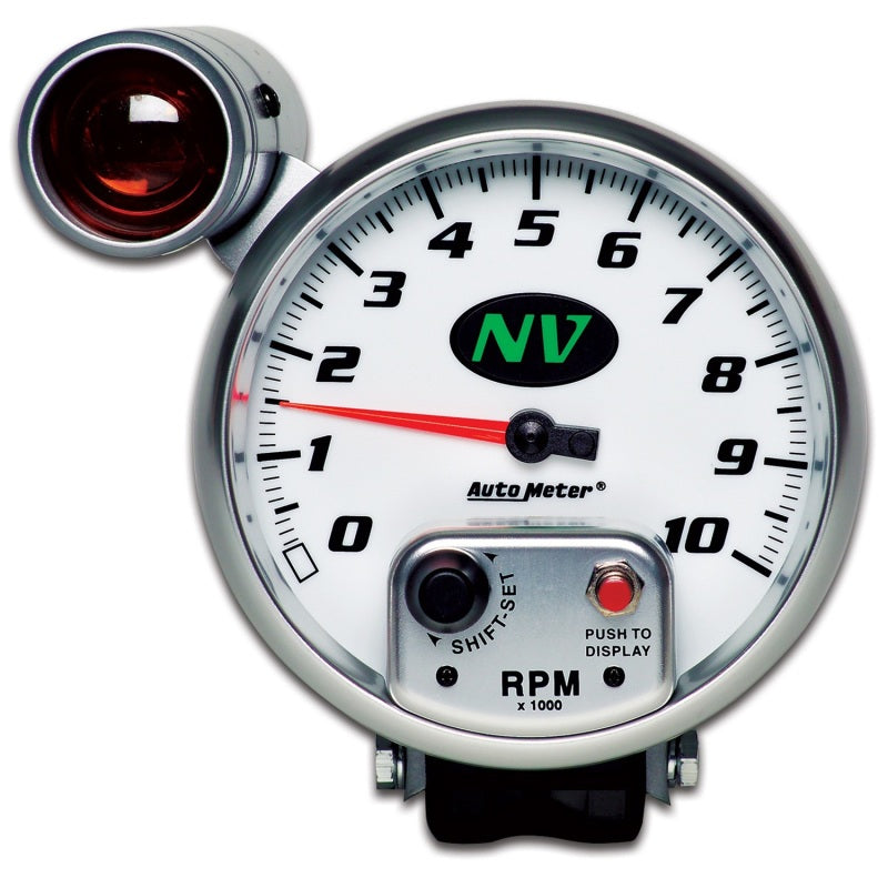 Load image into Gallery viewer, AutoMeter Gauge Tachometer 5in. 10K RPM Pedestal W/ Ext. Shift-Lite NV
