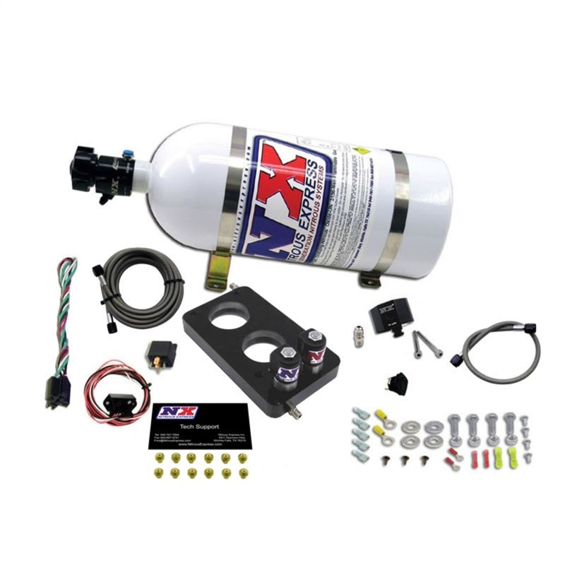 Load image into Gallery viewer, Nitrous Express 05-10 Ford Mustang 4.6L 3 Valve Nitrous Plate Kit (50-150HP) w/10lb Bottle
