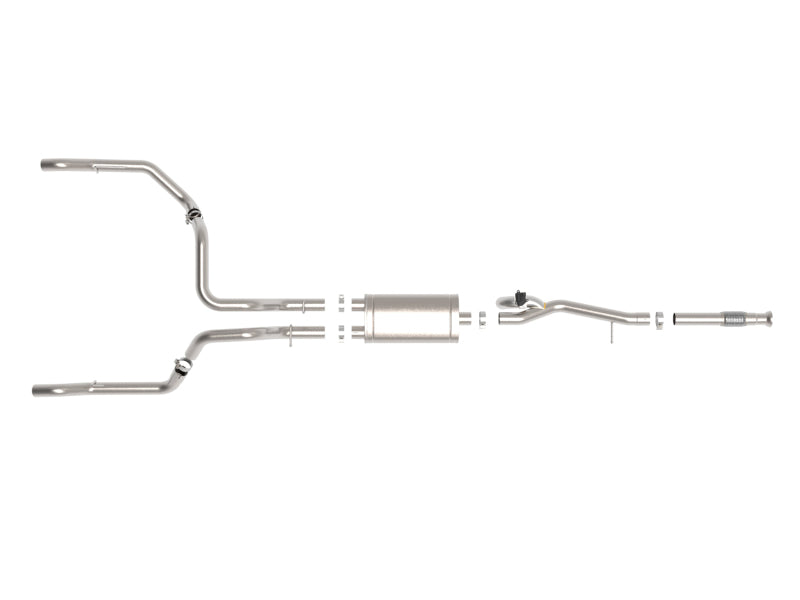 Load image into Gallery viewer, aFe Gemini XV 3in 304 SS Cat-Back Exhaust w/ Cutout 19-21 GM Silverado/Sierra 1500 V8

