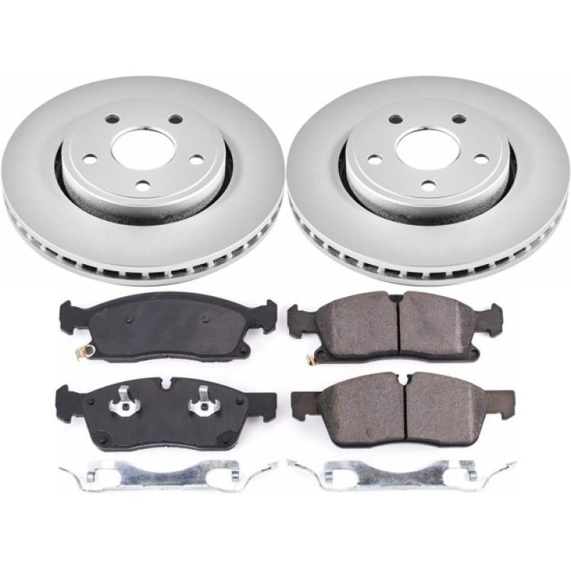 Load image into Gallery viewer, Power Stop 17-19 Jeep Grand Cherokee Front Z17 Evolution Geomet Coated Brake Kit
