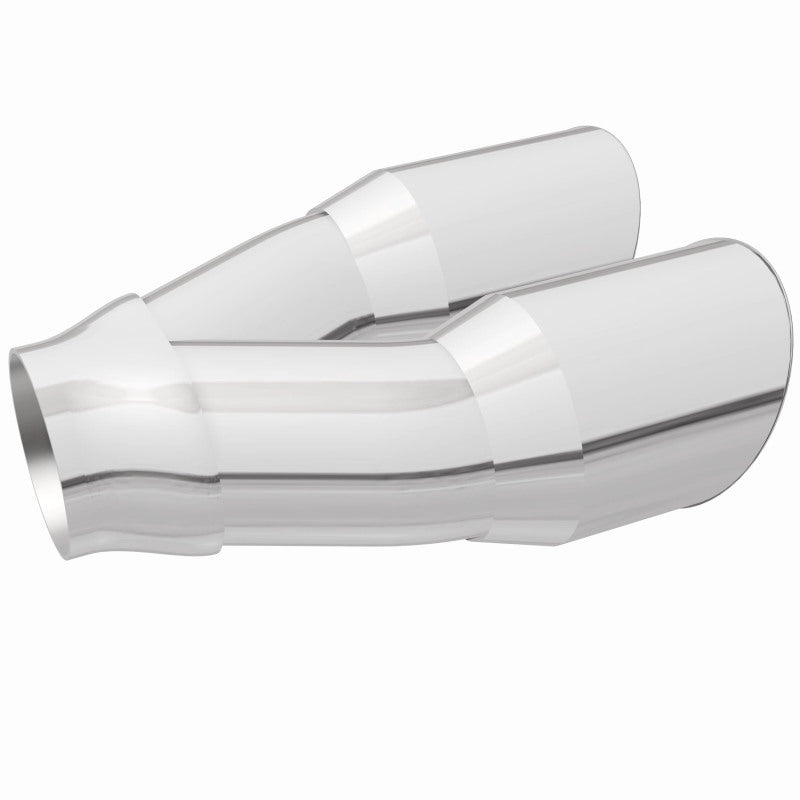 Load image into Gallery viewer, MagnaFlow Double Wall 3in Dual Round Polished Tip 2.25in Inlet

