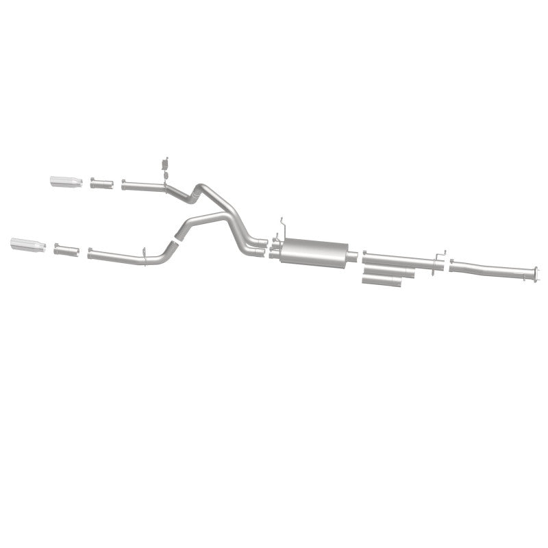 Load image into Gallery viewer, MagnaFlow Stainless Cat-Back Exhaust 2015 Chevy Silverado 2500HD 6.0L Dual Split Rear Exit 4in

