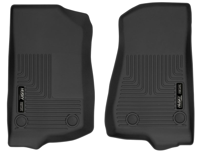 Load image into Gallery viewer, Husky Liners 19-24 Jeep Wrangler JL/JLU X-Act Contour Black Front Floor Liners
