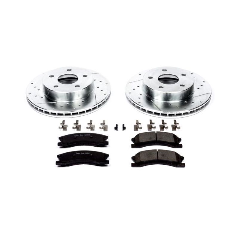 Load image into Gallery viewer, Power Stop 99-04 Jeep Grand Cherokee Front Z23 Evolution Sport Brake Kit
