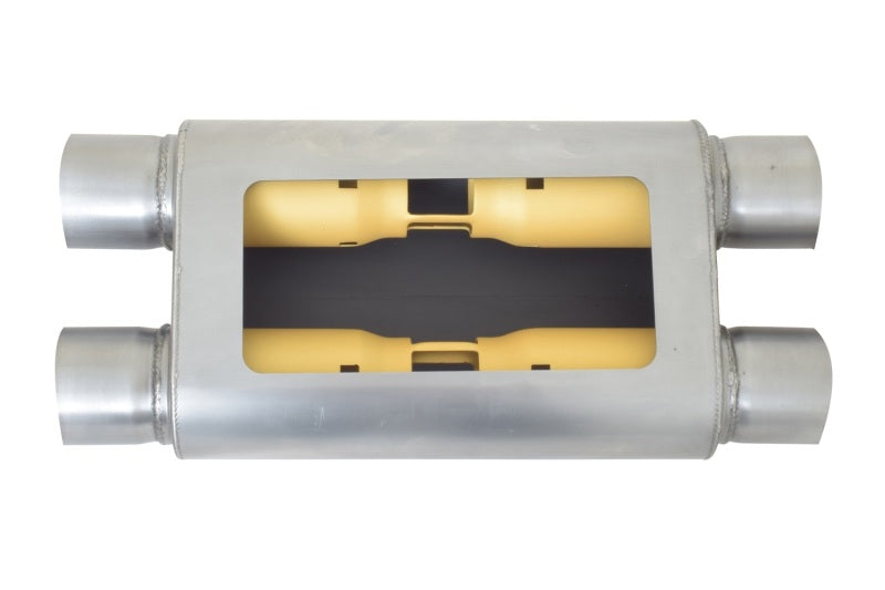 Load image into Gallery viewer, Gibson MWA Superflow Dual/Dual Oval Muffler - 4x9x14in/3in Inlet/3in Outlet - Stainless
