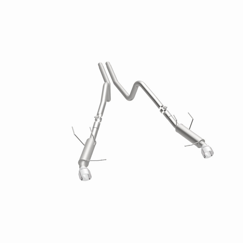 Load image into Gallery viewer, Magnaflow 2014 Ford Mustang V6 3.7L Comp Series Dual Split Rear Polished Stainless C/B Perf Exhaust
