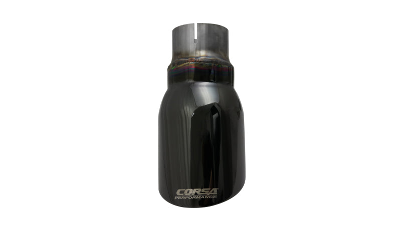 Load image into Gallery viewer, Corsa Single Universal 2.5in Inlet / 4in Outlet Black PVD Pro-Series Tip Kit
